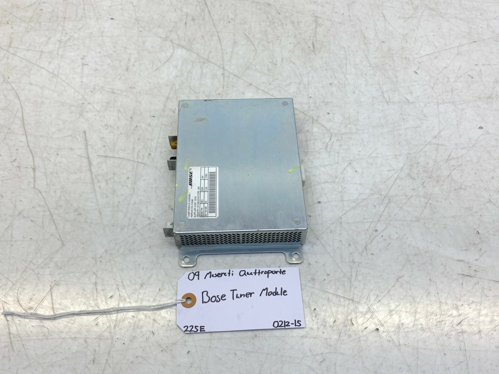 08 09 10 11 12 MASERATI QUATTROPORTE BOSE TUNER MODULE OEM 291745-006