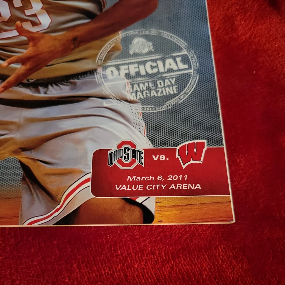 March 6, 2011 Ohio State vs. Wisconsin Basketball Program David Lighty - Image 2 of 4