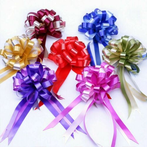 10PCS Large Pull Bow Ribbons Floristry Gift Wrapping Wedding Car Party Adornment - Picture 1 of 33