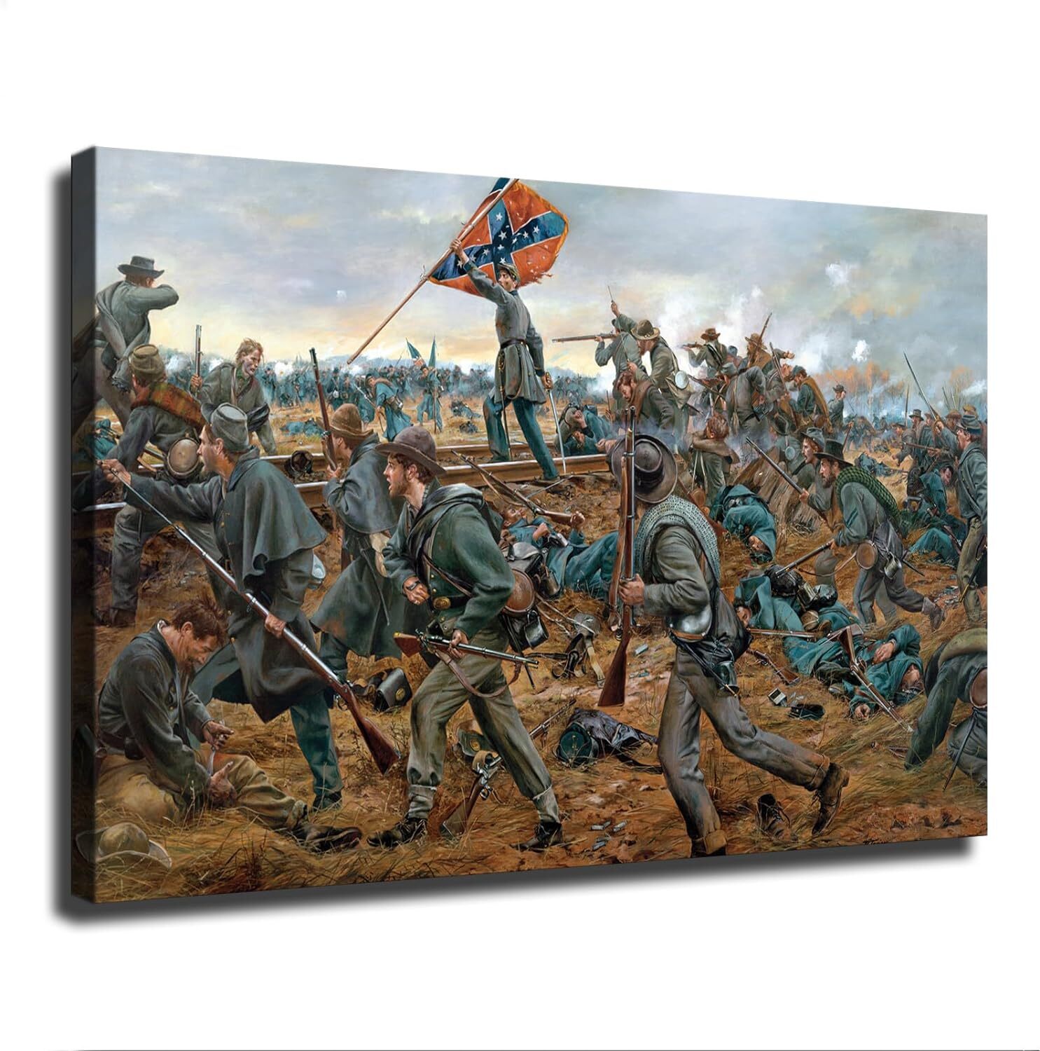 Battle of Fredericksburg Confederate Civil War Poster Painting Canvas Posters