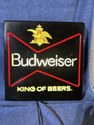 【レトロ】　Budweiser ネオン VINTAGE BUDWEISER KING OF BEERS LIGHT UP FAUX NEON SIGN CLASSIC | eBay