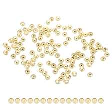 3mm 14K Gold Filled Spacer Beads for Jewelry Making, 100 Pack, Golden