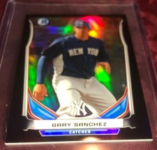 Gary Sanchez 2014 Bowman Chrome Mini Black Refractor SSP #d / 15, NY Yankees