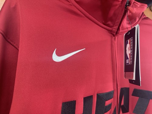 Men's Nike Miami Heat Red Hoodie Thermal Flex Jacket Training Size LARGE - Picture 4 of 9