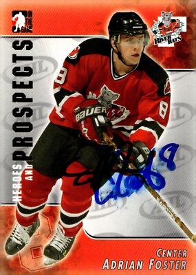 Adrian Foster - Signed 2004-05 In The Game Heroes And Prospects Card #31