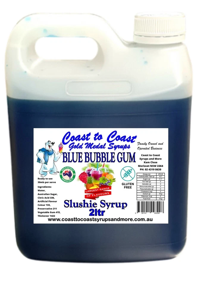Coast to Coast Gold Medal Syrups 2ltr Slushie Syrup Choose From Over 30 Flavours - image 3 of 4