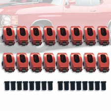 Red 1.6 Ratio 3/8" Aluminum Roller Rocker Arms Fit Ford SBF 289 302 351W Windsor