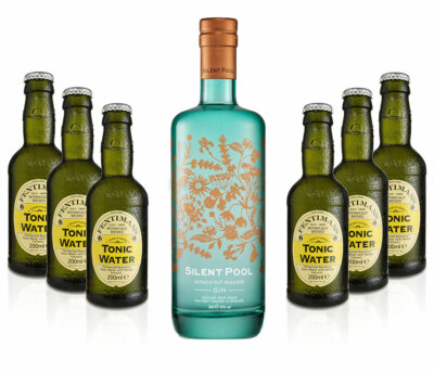 Mixcompany Gin Tonic Set - Silent Pool Gin 0,7L 700ml (43% Vol) + 6x Fentimans 