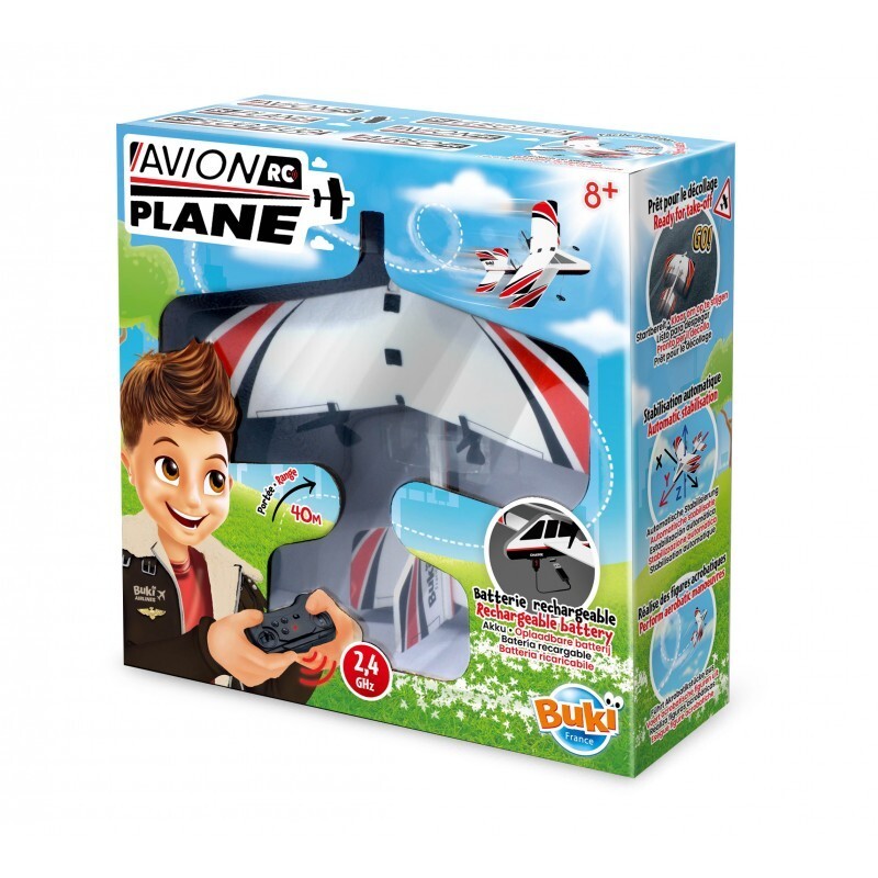 PLANE RC aereo radicomandato BATTERIE RICARICABILI usb PORTATA 40M kit scientifi