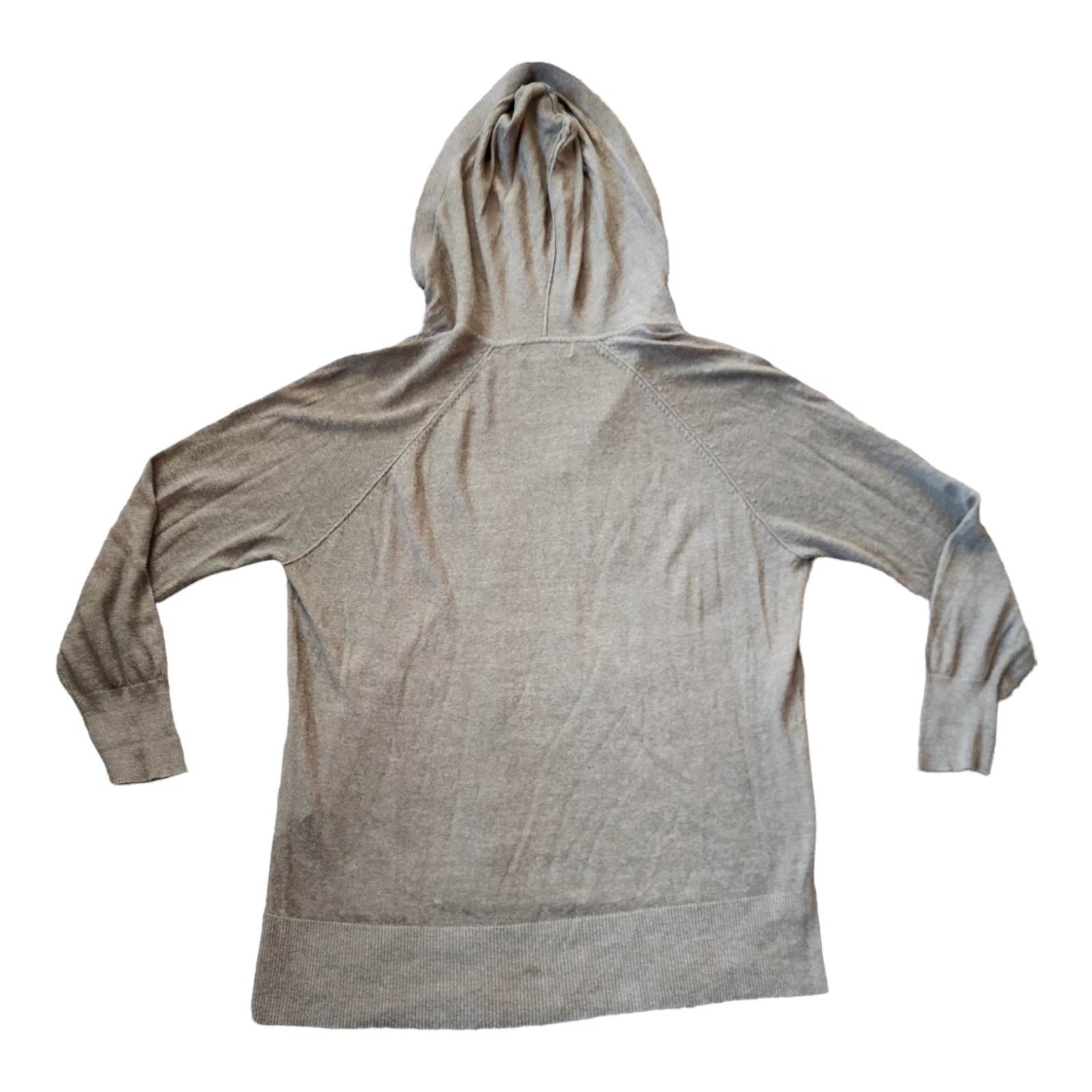 Felpa con cappuccio Michael Kors donna misto rayon verde oliva taglia small spedizione gratuita