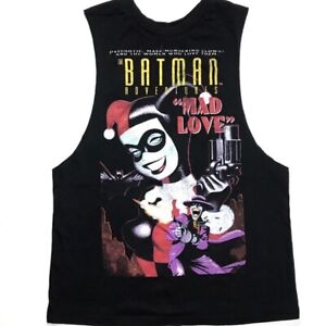 Details About Dc Comics Tank Top Batman Adventures Mad Love Harley Quinn Joker Shirt New