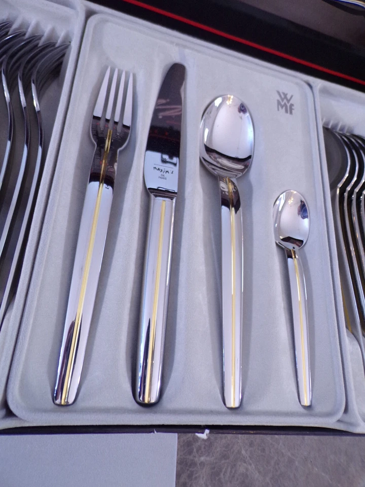 WMF Maxim´s de Paris (Rue Royal) Gold Tafelbesteck 6 Personen 30 Teile TOP !! - Bild 4 von 4