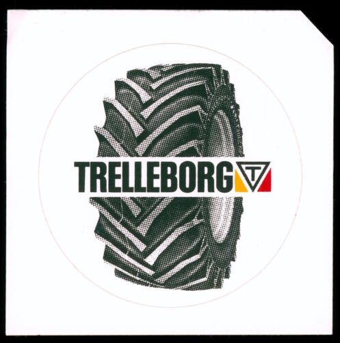 Werbe Aufkleber - Trelleborg Traktor Reifen - 10x10cm  Vintage Reklame 80er 90er - Afbeelding 1 van 1
