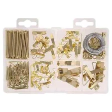 Everbilt 217 Piece Pictures Frame Wall Hanging Hooks Hangers Nails Kit 510426