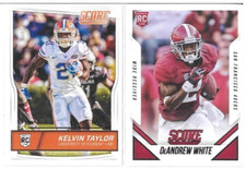 KELVIN TAYLOR 2016 ROOKIE CARD And DeANDREW WHITE 2015 PANINI ROOKIE CARD 2pc 