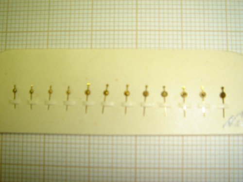 SÉRIE DE 12 AIGUILLES PETITES SECONDES DORÉES POUR MONTRES POCHE / BRACELET N°6 - Picture 4 of 4