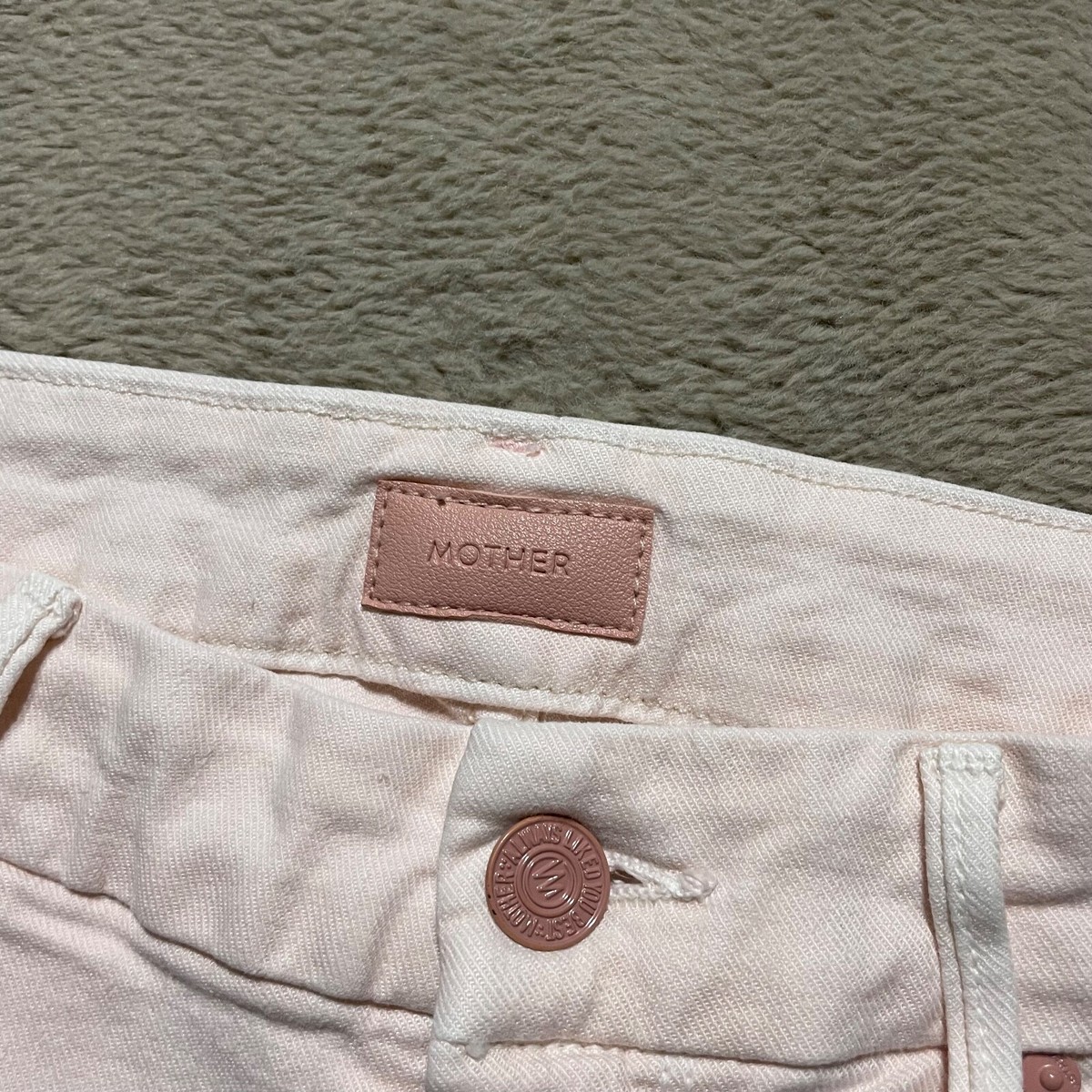 【在庫◎】Mother Looker Ankle Step Fray Pink Lemonade Mother The Looker Ankle Step Fray Jeans Womens Size 27 Pink