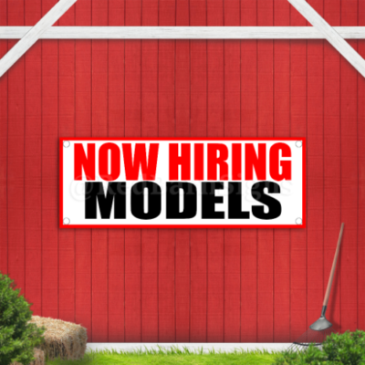 #ad Now Hiring Models Indoor Outdoor Vinyl Banner Design $45.59