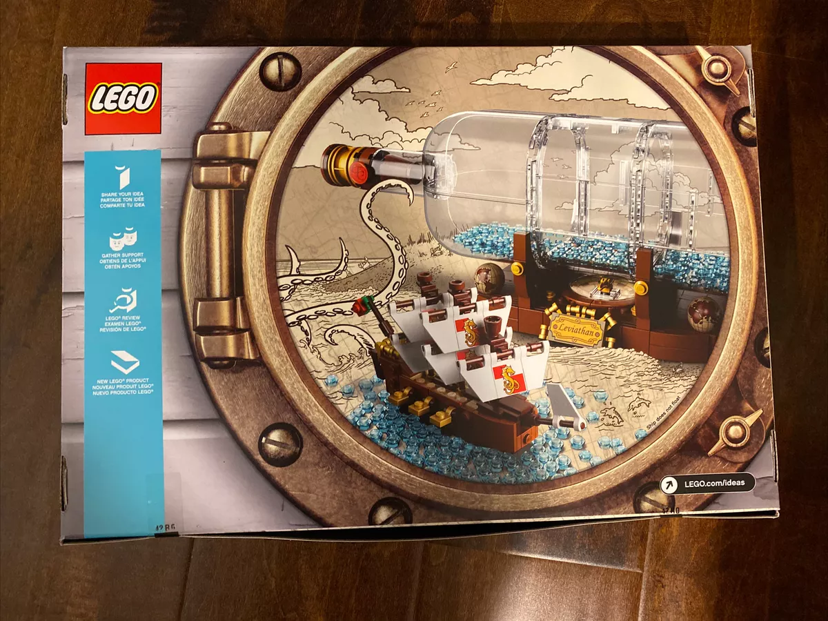 Lego ideas ship in a online bottle 92177 expert building kit