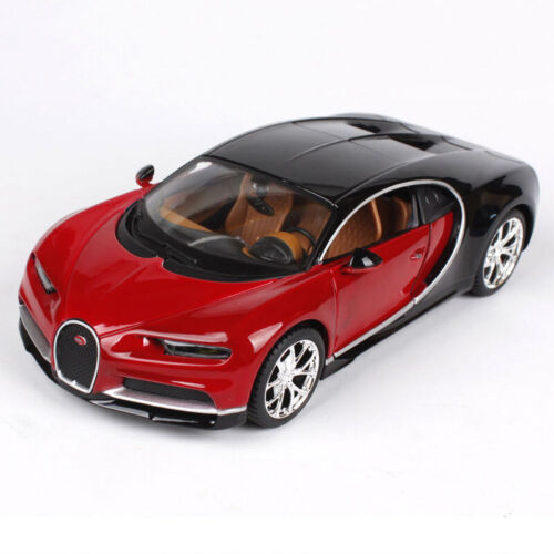 1:24 Modelo de coche Chiron Die Cast metal juguete para niños niños niños colección rojo - Imagen 1 de 6