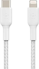 BELKIN BOOST CHARGE WHITE USB-C CABLE TO IPHONE CONNECTOR IPAD IPHONE 3.3FT