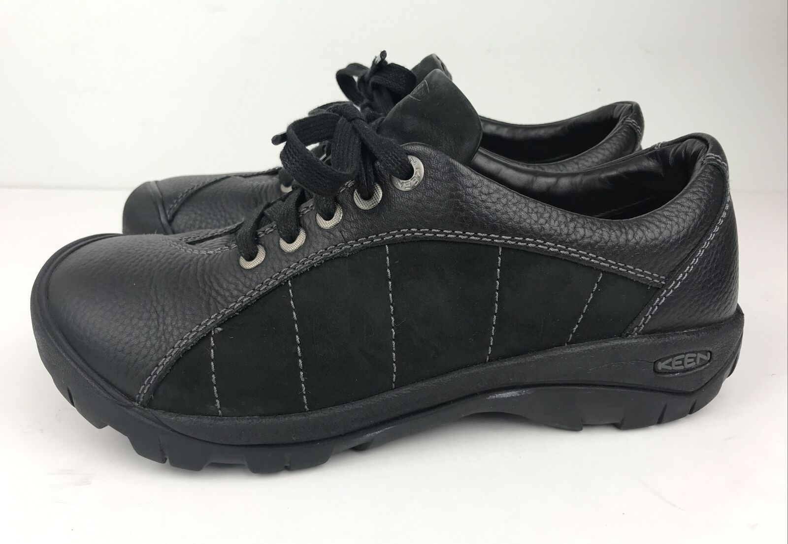 Keen Presidio Women’s Hiking Shoes Black Leather Trail Lace Up Athletic Sz 8.5 eBay