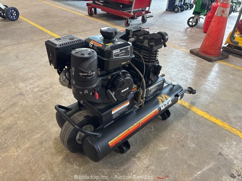 2022 Mi-T-M AM1-PK07-08M Portable Wheelbarrow Air Compressor Kohler Gas bidadoo