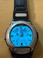 Casio Databank Abx-60 Digital Watch Vintage Calculator Working Condition Retro