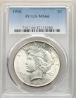 1926 $1 PCGS MS66 Peace Silver Dollar 42134286