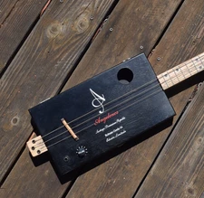 Cigar box guitar, 3 string guitar, one-of-a-kind handmade cbg, cbgworkshop