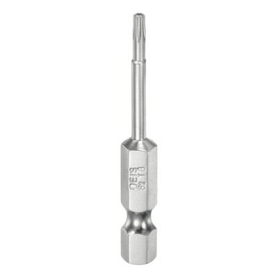 T8 Security Torx-Bit,1/4'' Sechskantschaft,2'' lang,manipulationssichere Sternbits