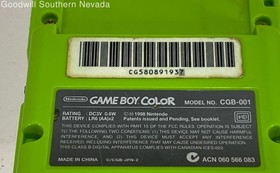 Nintendo Game Boy Color Green Handheld Bundle