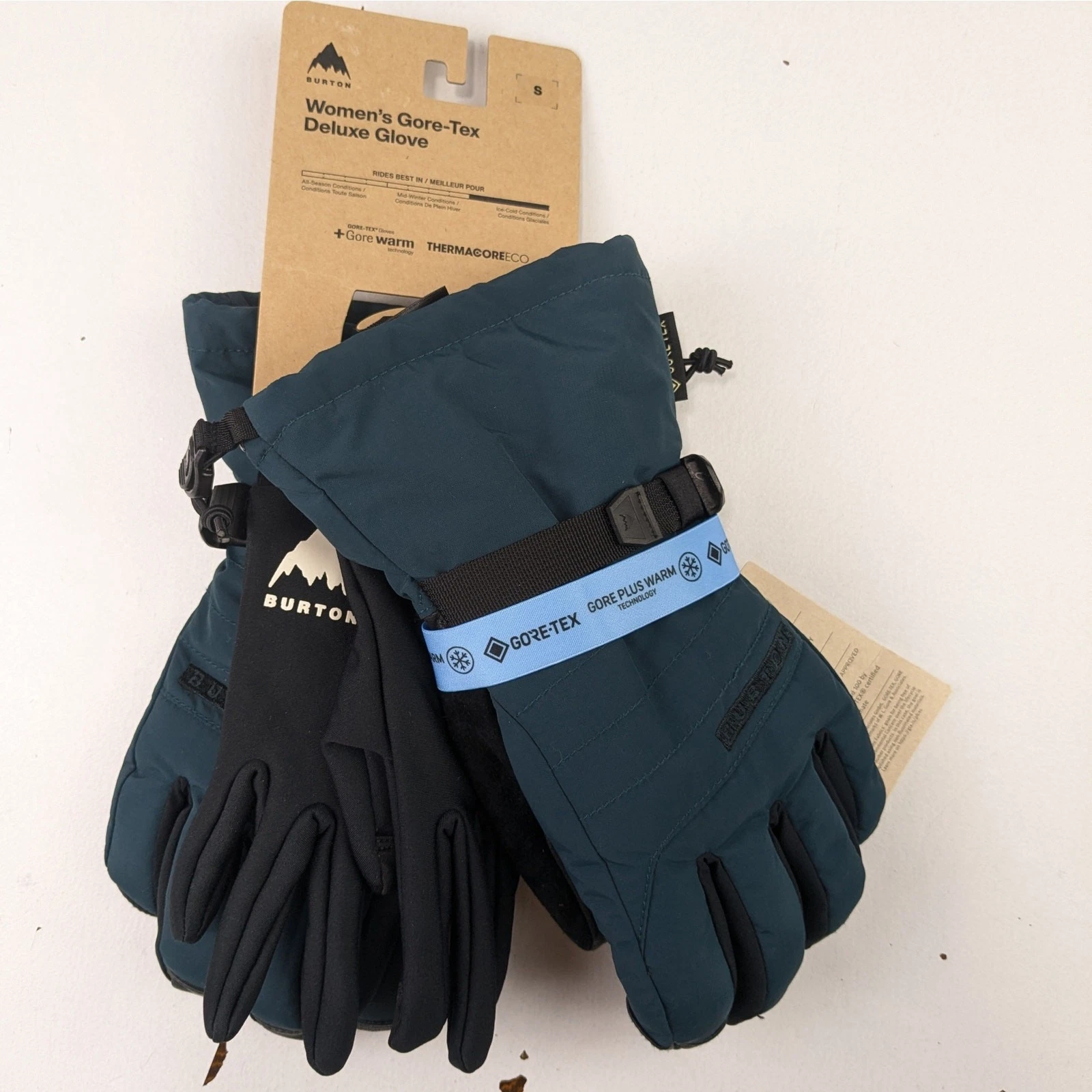 Burton Women's Gore-Tex Deluxe Glove Deep Emerald Size Small