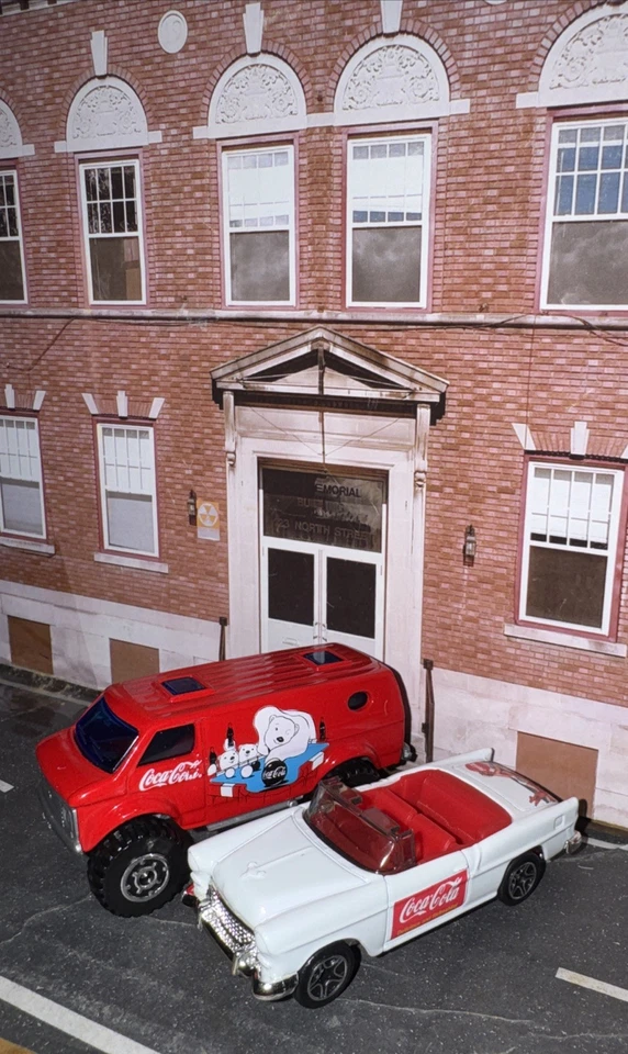 Lot Of 2 Matchbox 1955 Coke Convertible Chevy Bel Air & 1981 Chevy 4x4 Van NLFFP - Image 2 of 4