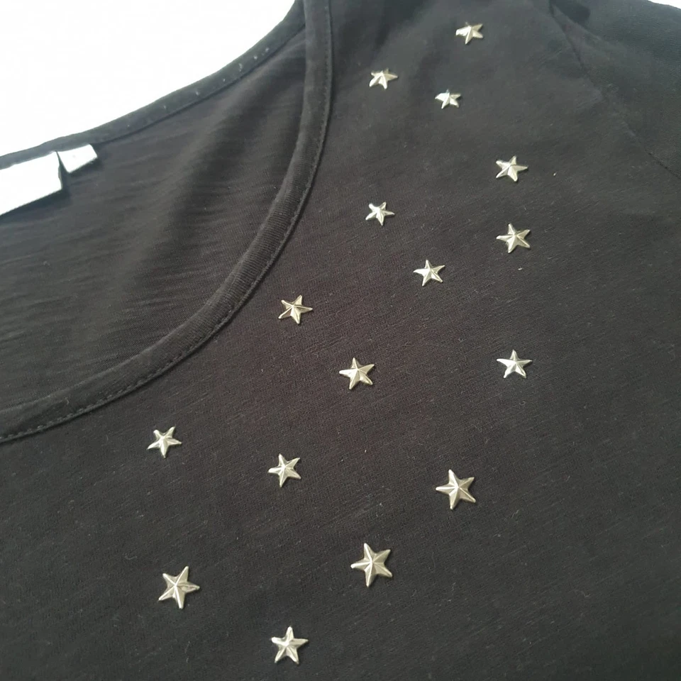 Shirt Umstandsmode Schwangerschaft 2hearts 42 Schwarz Sterne Gebraucht - Bild 3 von 4