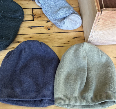 2 pack Funky Monkey Beanie Hat Green & grey One Size