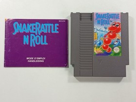 SNAKE RATTLE N ROLL NINTENDO NES PAL-B FAH (COMPLETE - GOOD CONDITION)