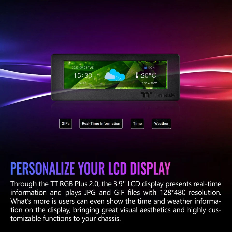 Tower 300/600 Series LCD Panel Kit; 3.9" LCD Display; Supported by Tt RGB Plu... - Image 4 of 4