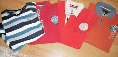 4x  Herren Sweat -Polo Shirt´s Gr. l/XL langarm*