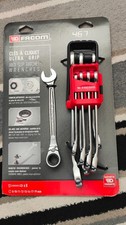 Facom 467B.JP8 8 Piece Reversible Ratcheting Anti Slip Combination Spanners