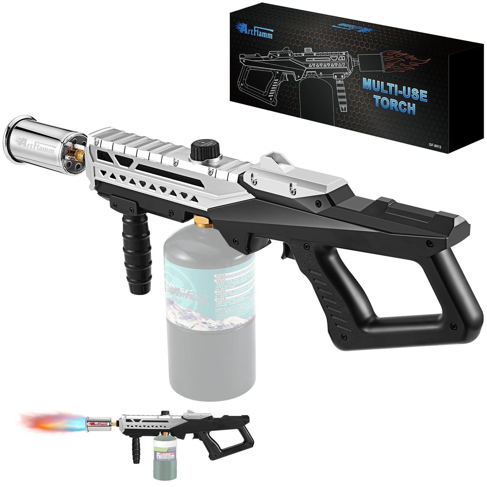 ARTFLAMM Propane Torch Gun, Powerful Cooking Grill Torch Gun, Adjustable Flam...