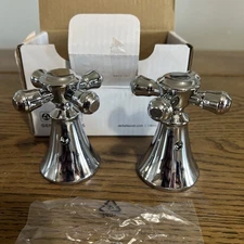 Delta H295 Cassidy Set of 2 Cross Handles for Bathroom Faucet - Chrome