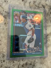 2026 Topps Series 1 Mike Piazza  Topps Chrome 35th Anniversary Green /99
