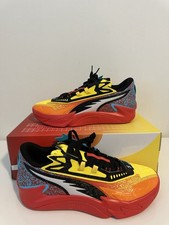 Size 12 Puma Scoot Zeros II Caution Mens Basketball Shoe Rickie Orange 310843 01