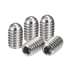 20pcs M4 x 6mm 304 Stainless Steel Spring Hex Socket Ball Point Set Screws