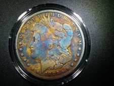 VF 1886-O MORGAN SILVER  DOLLAR NICELY TONED COLLECTOR QUALITY COIN M1498