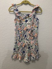 Polo Ralph Lauren Girls Short Sleeve Striped Romper One-Piece - Size 12/14 - NWT