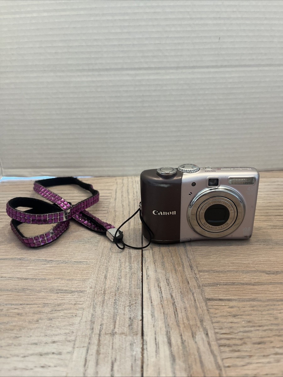 キヤノン CANON A1000IS PC1306 ピンク RARE Canon PowerShot A1000 IS Camera 10MP Digital Purple 4X Zoom