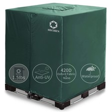 IBC Tote Cover,Zipper,Fit 275 Gallon Water Tank,420D Heavy Duty Nano Material...