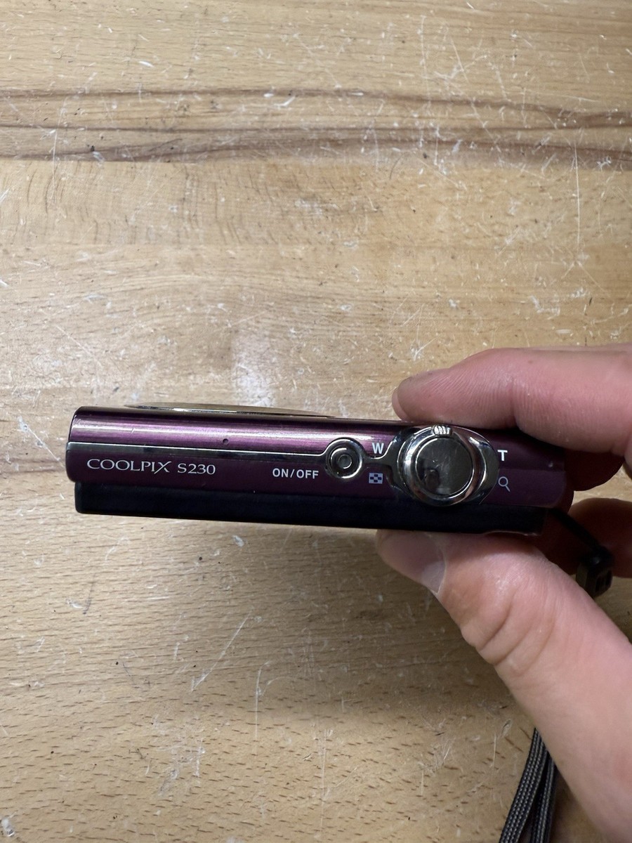 L) Purple Nikon Coolpix S230 (camera onlY) *FOR PARTS/REPAIR* | eBay
